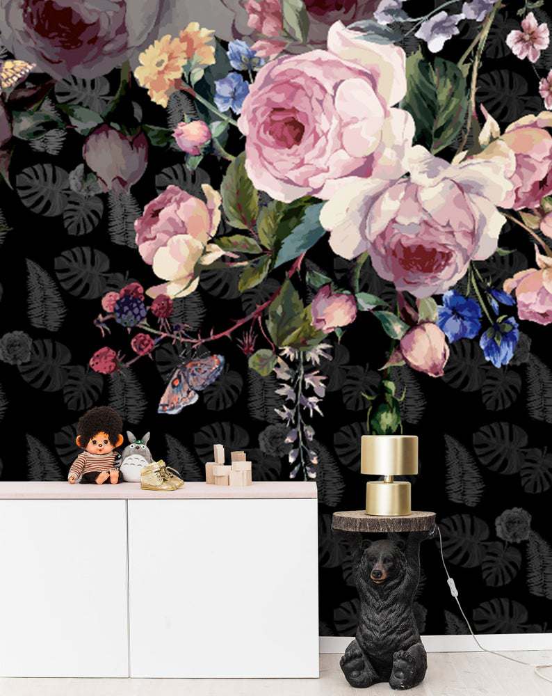 Papier peint panoramique floral - Kam & Leon