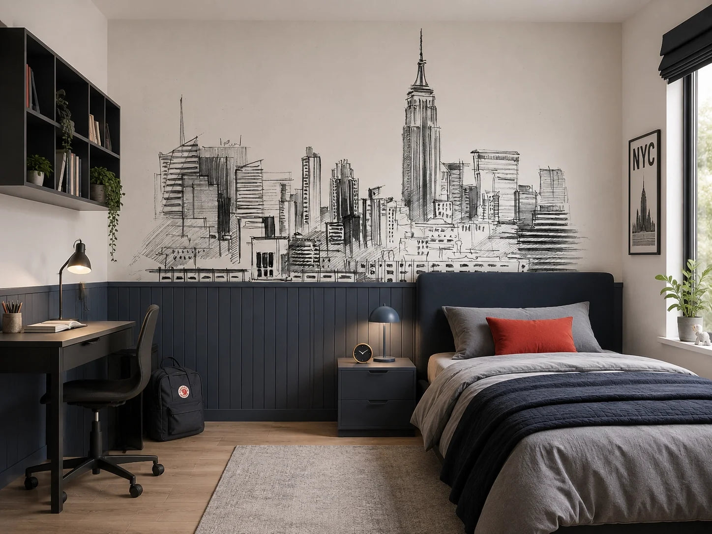 Papier peint chambre ado : idées déco pour une pièce qui lui ressemble