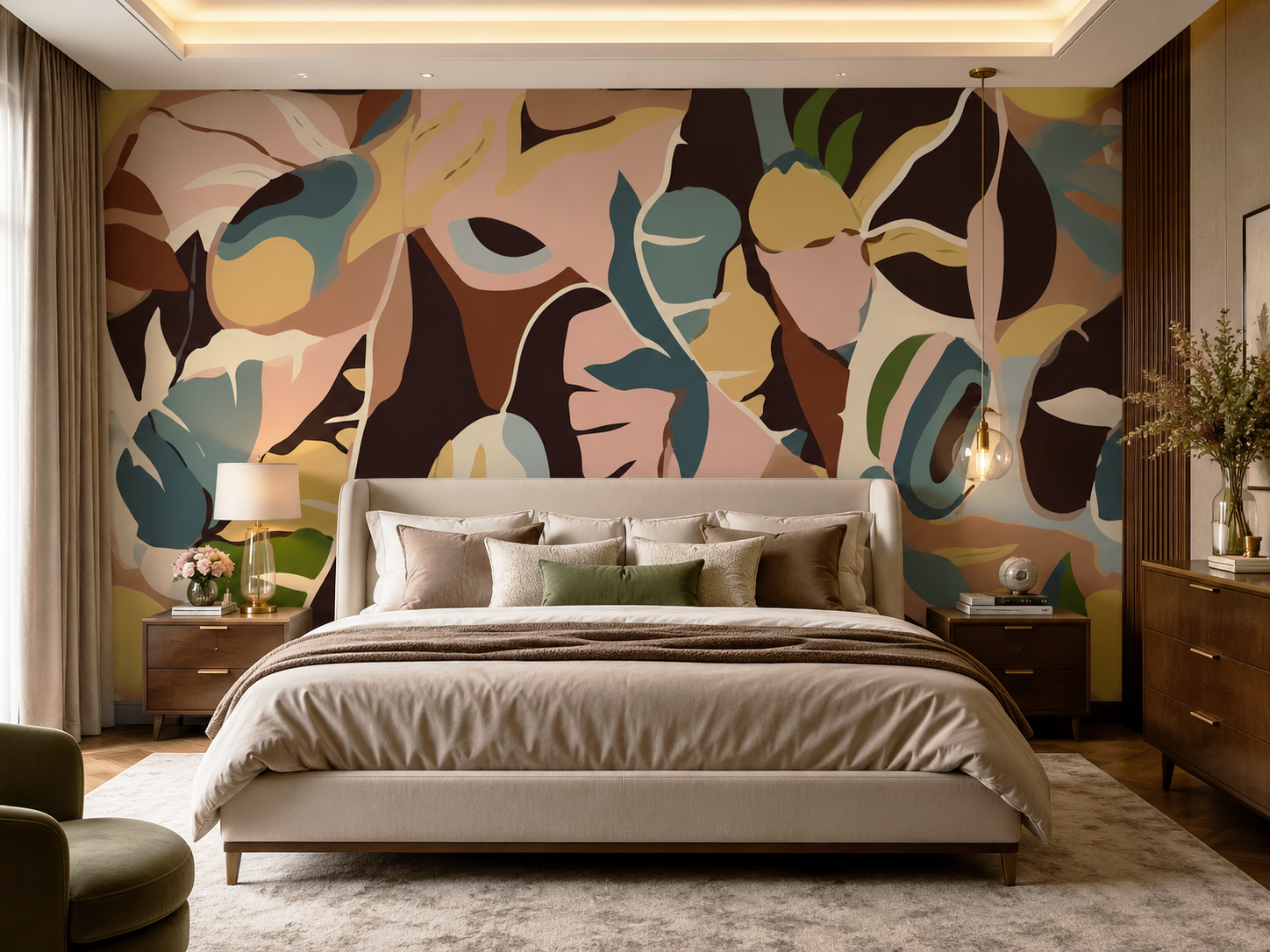5 tendances de papier peint panoramique pour chambre adulte
