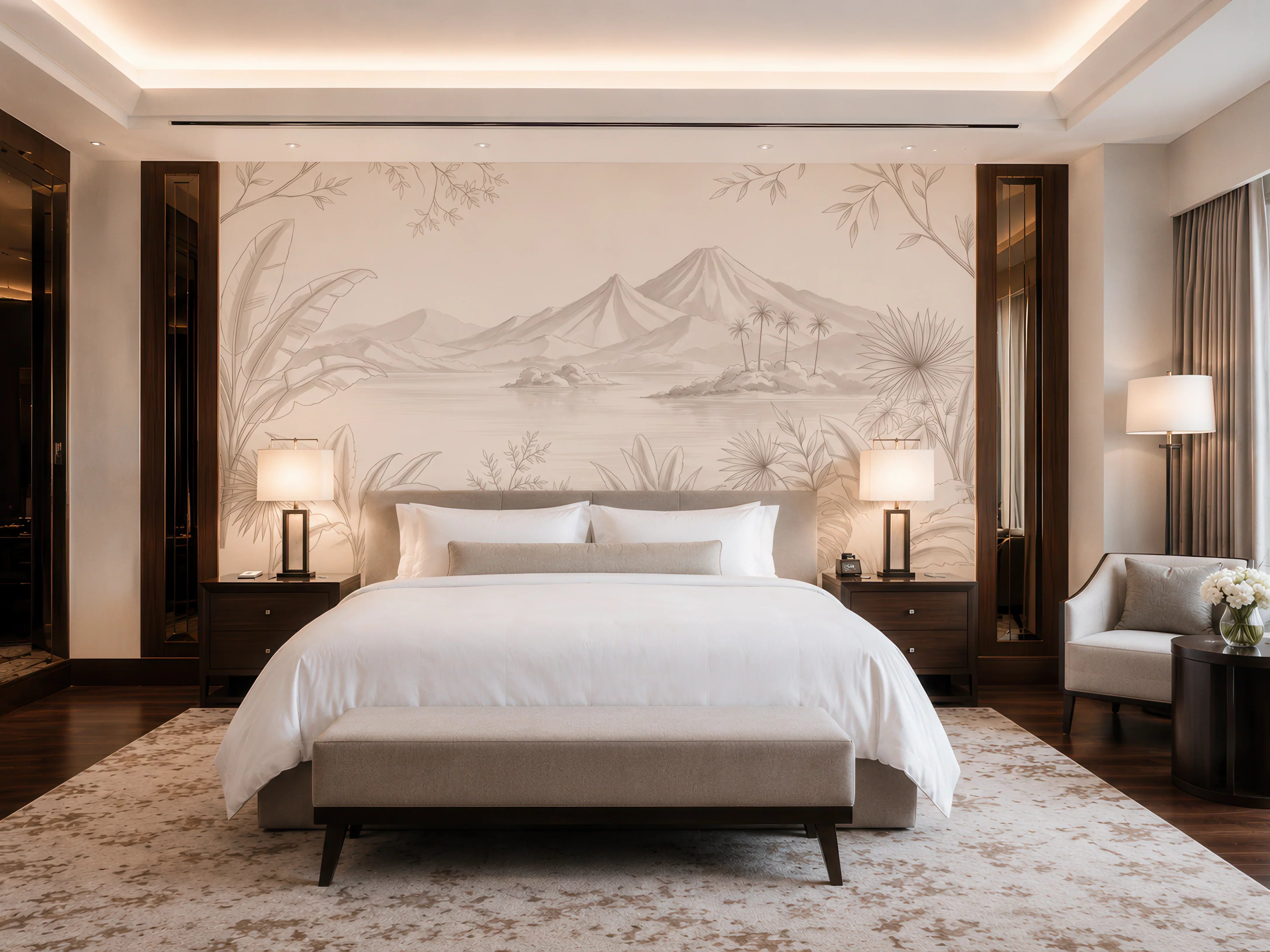papier peint chambre hotel