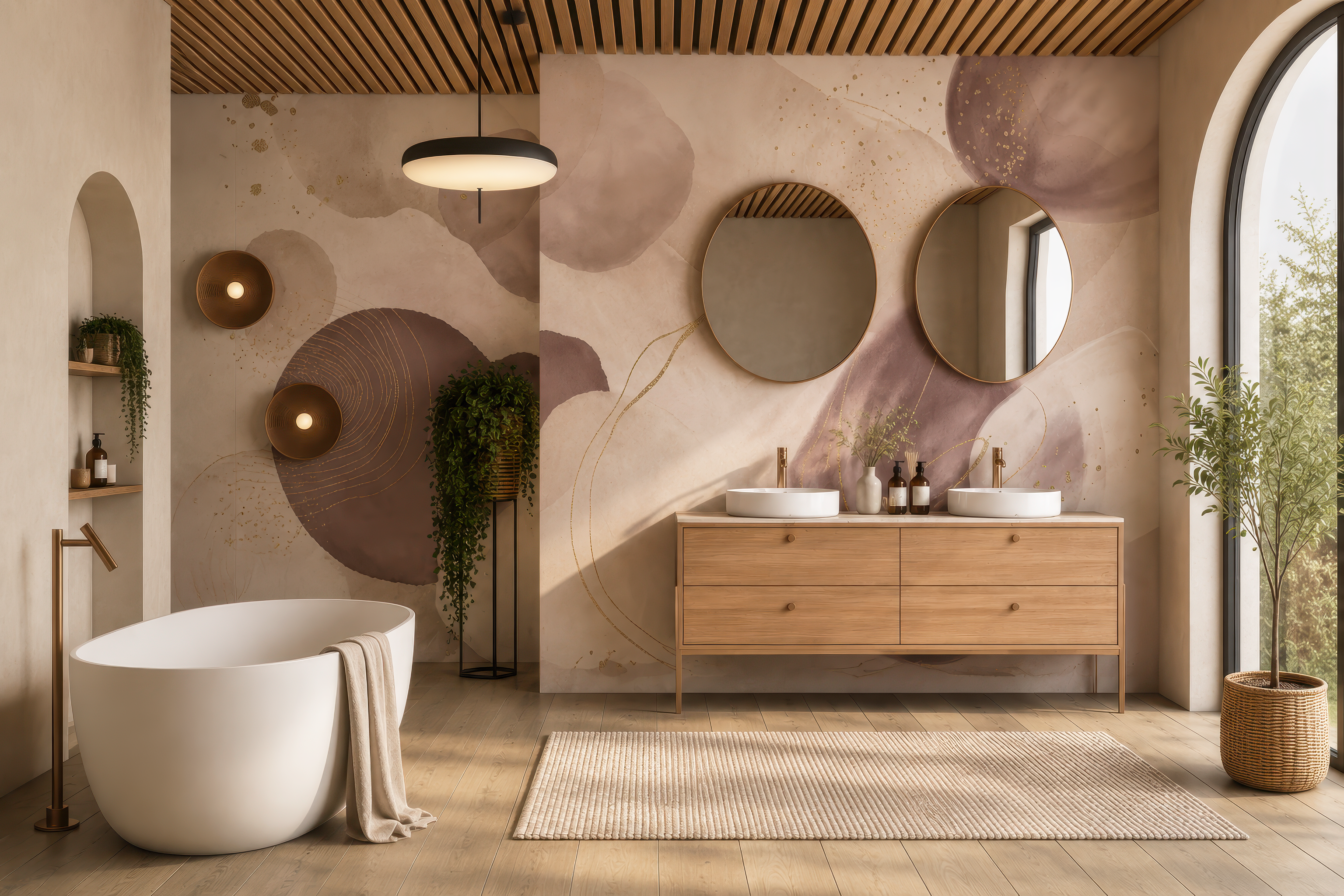 Quel papier peint choisir pour une salle de bain ?