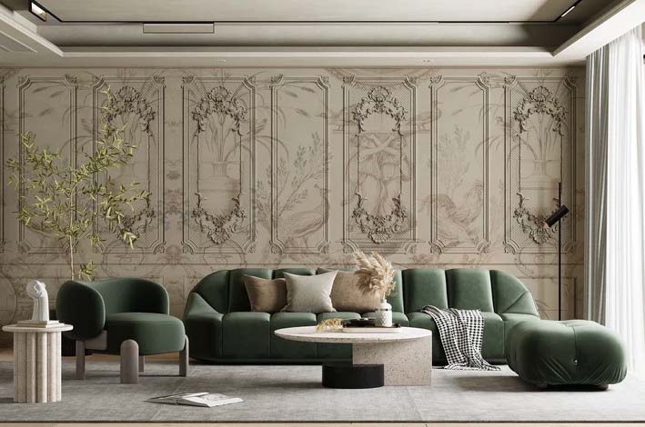 Quel papier peint choisir pour une décoration	chic et intemporelle ? - Kam et Léon
