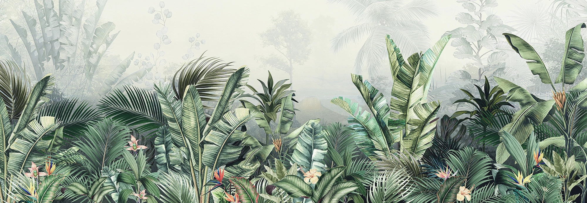 Tropical Jungle Wallpaper - Lush Green Foliage