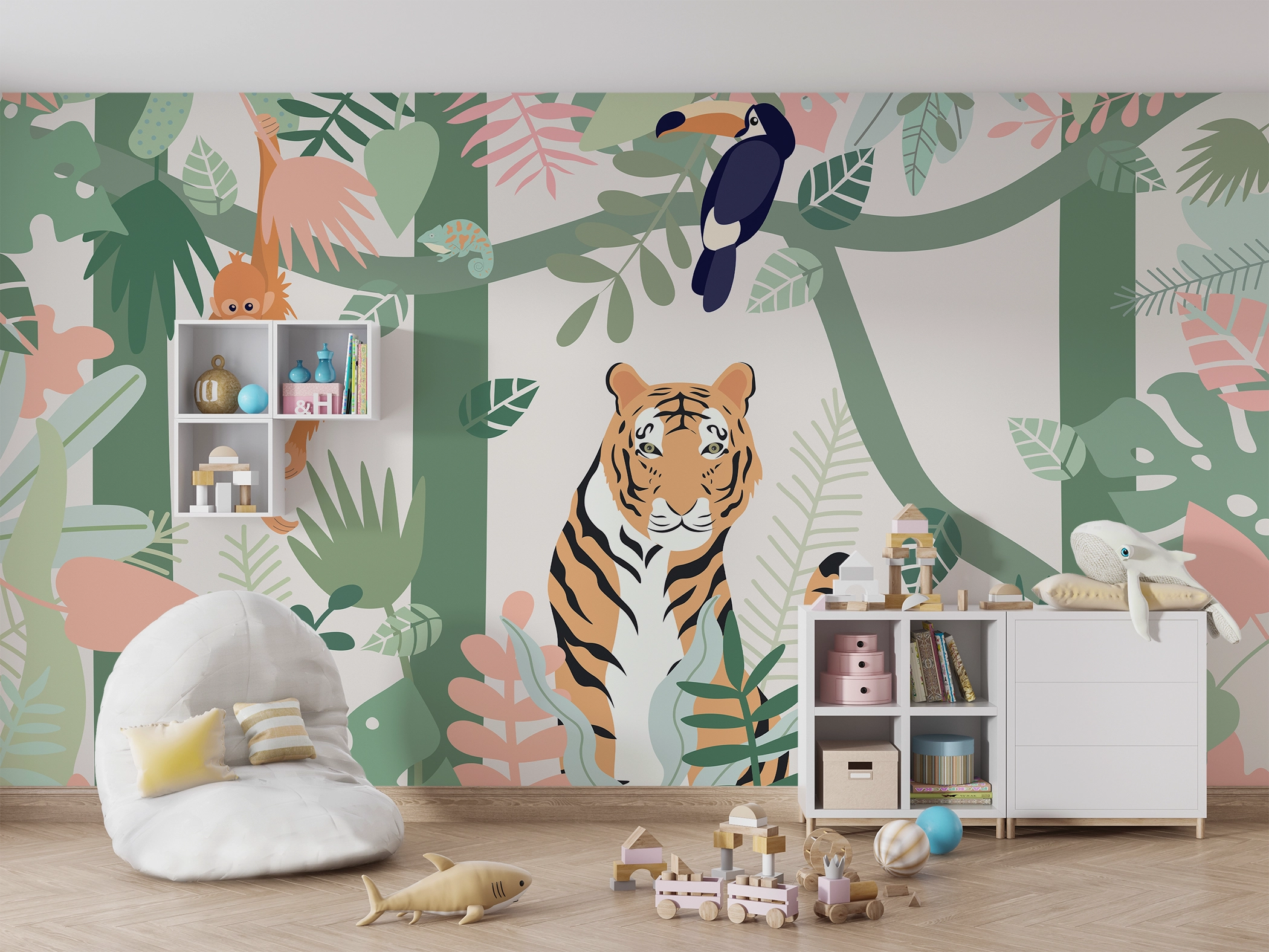 Acheter un Papier Peint Panoramique jungle pour enfant?