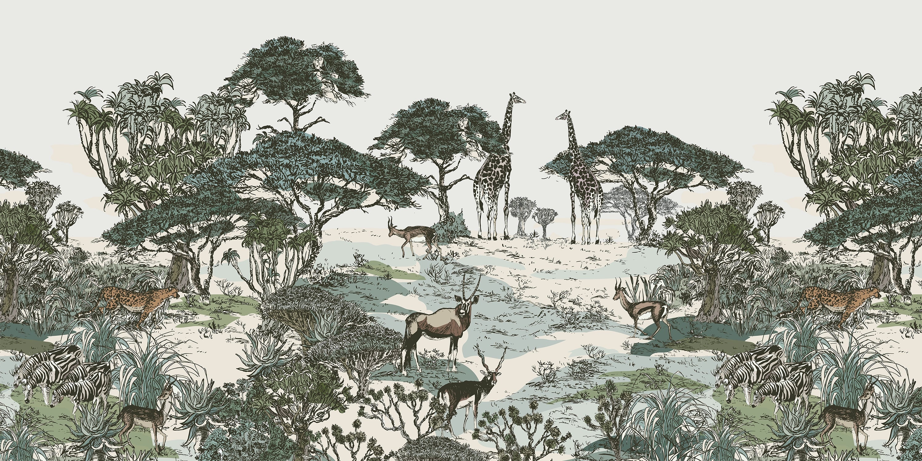 Papier Peint Safari Sauvage