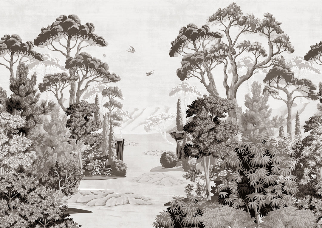 Papier peint Panoramique Jungle Vintage