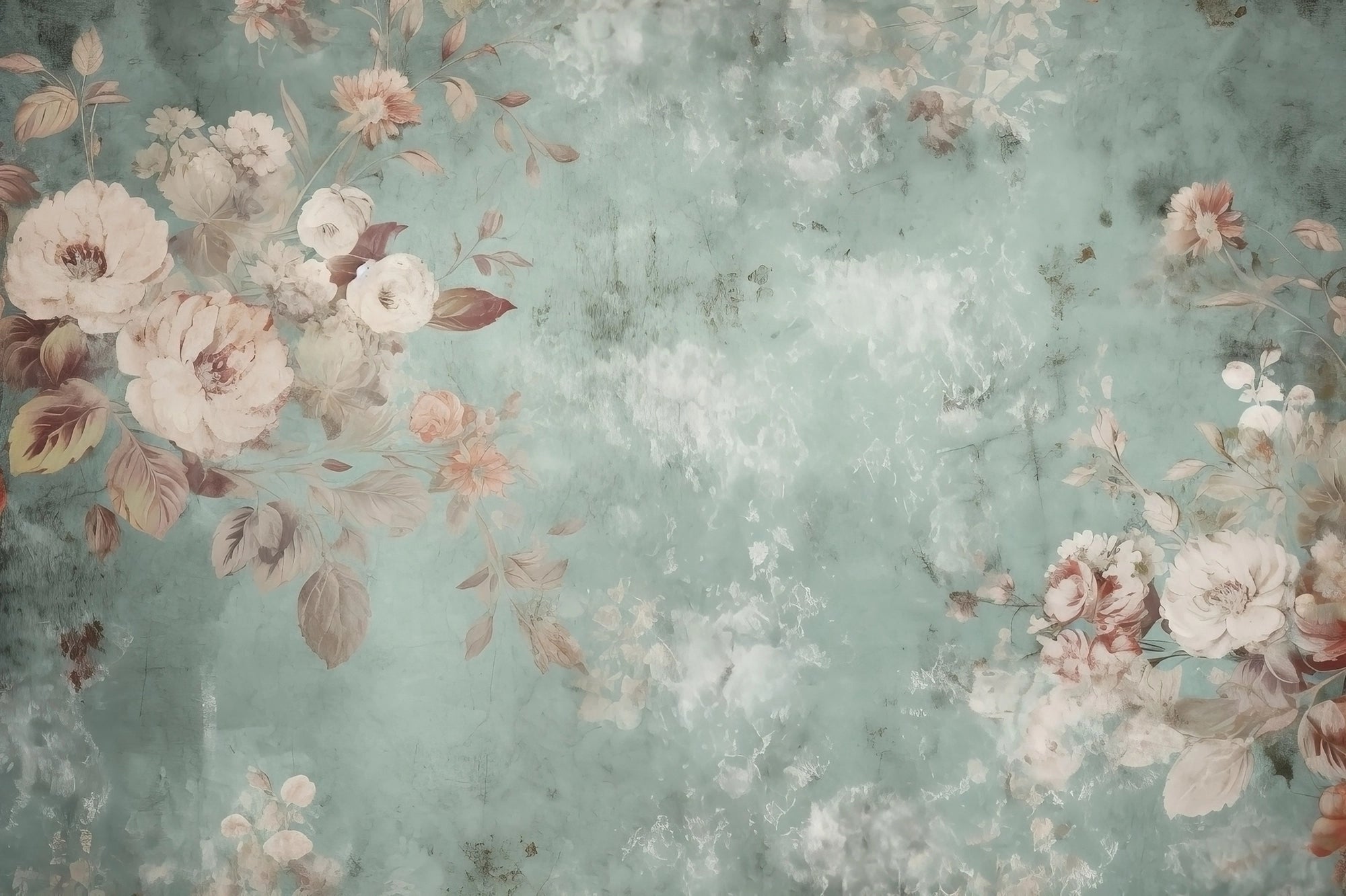 Vintage flower wallpaper