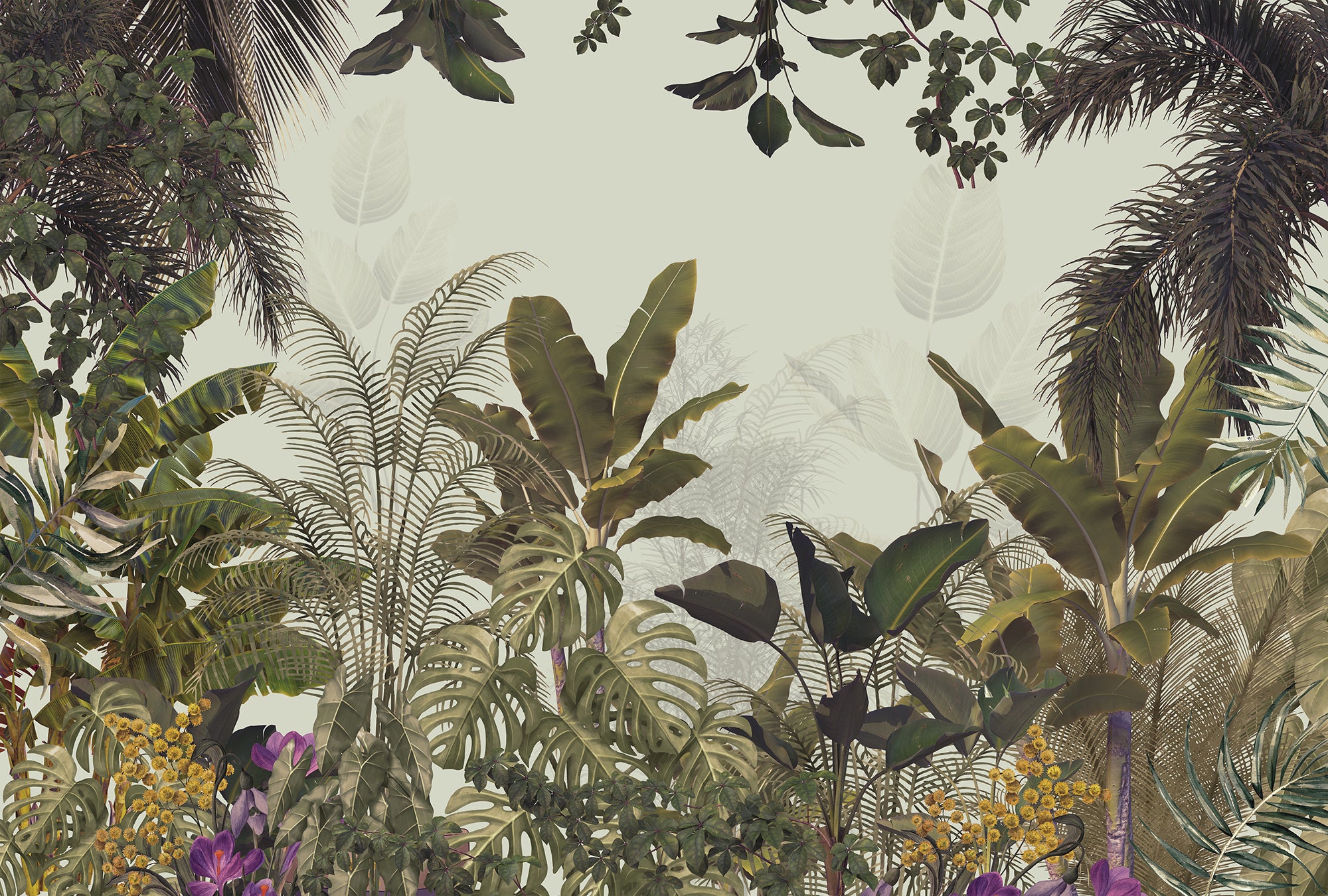 Quintessence Jungle Panoramic Wallpaper