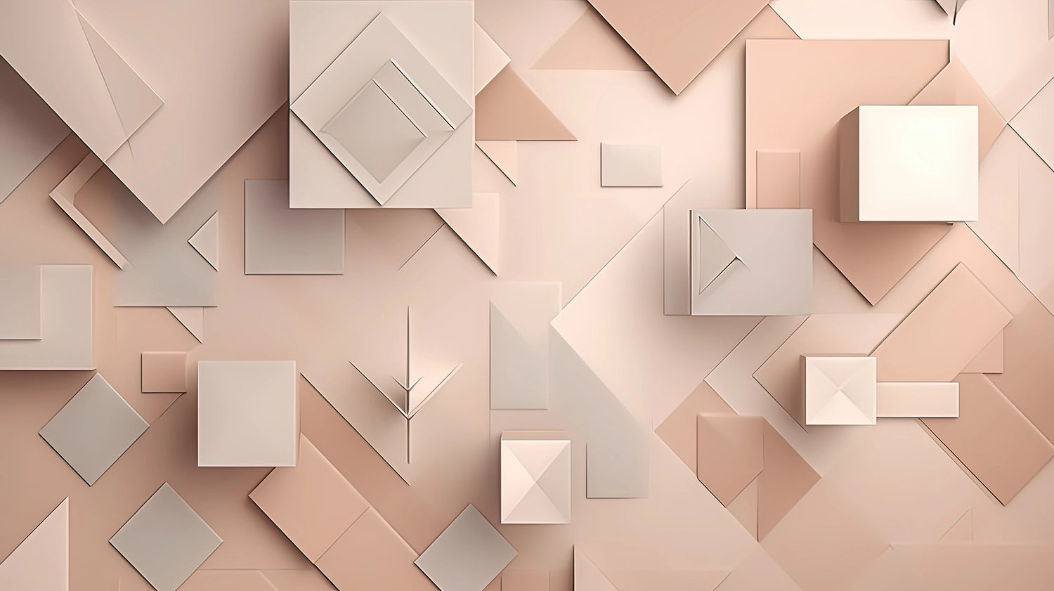 Pink Abstract Geometry Wallpaper