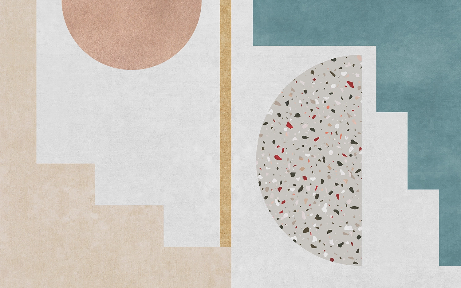 Papier peint Abstrait motif Terrazzo