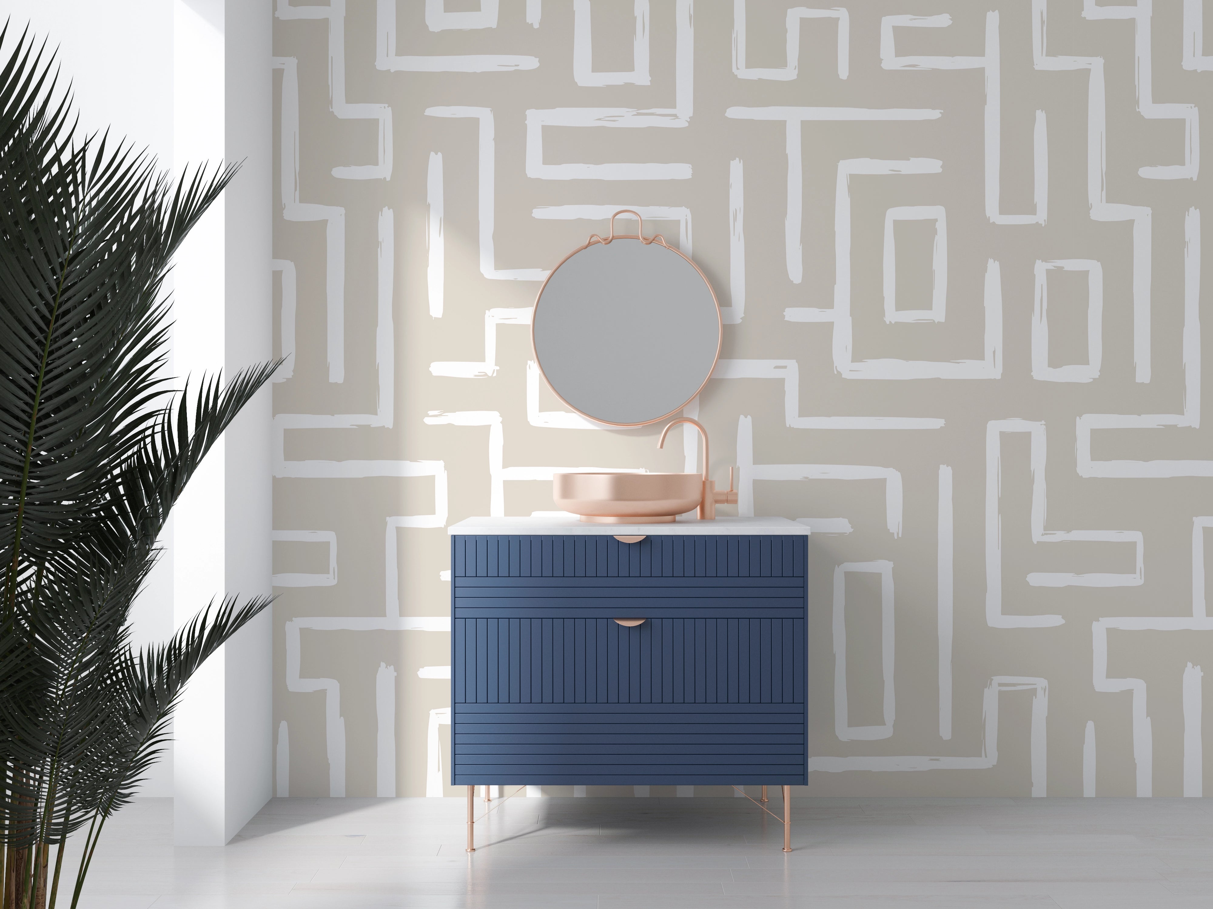 Chic geometry wallpaper