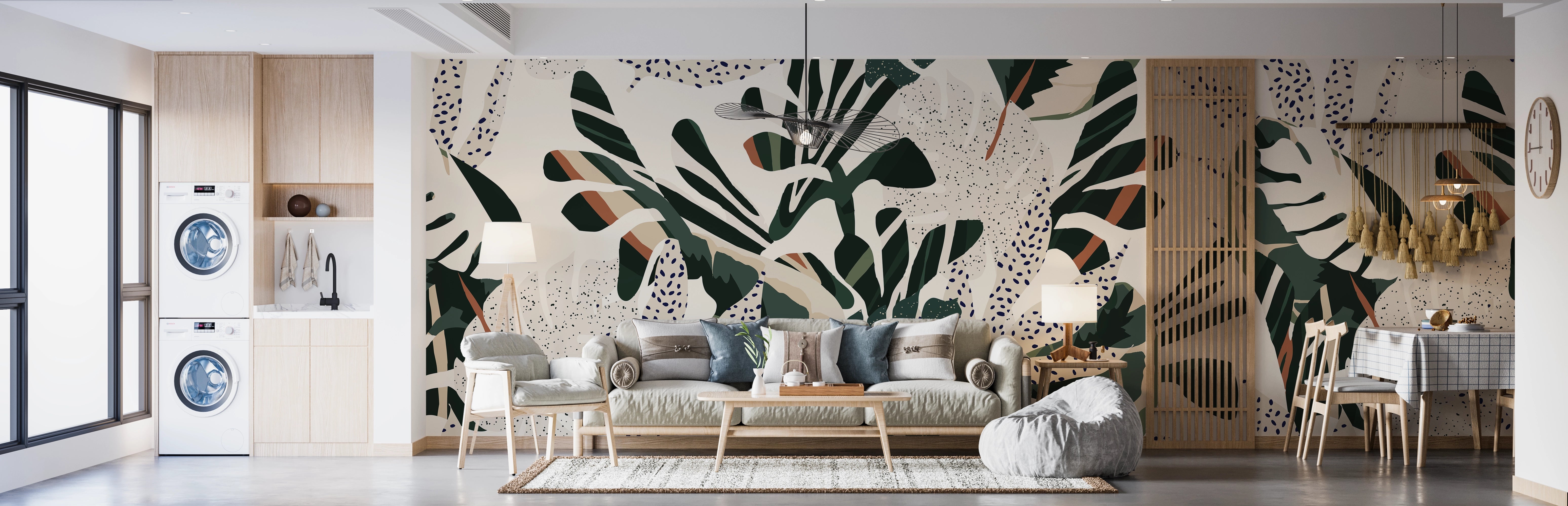 Monstera Deliciosa Leaf Wall Mural