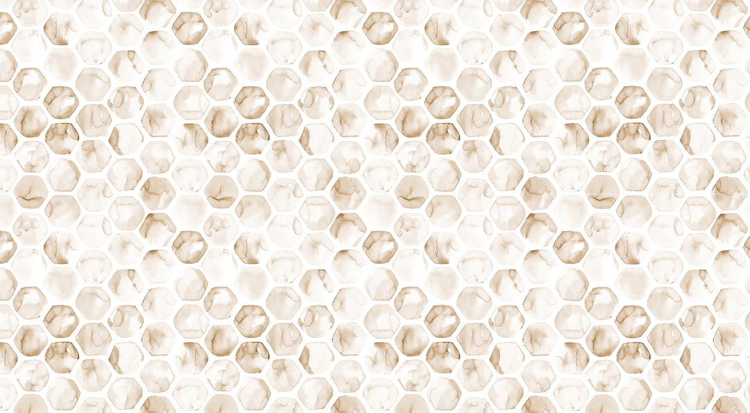 Papier Peint Alvéoles d'Aquarelle - Kam et Léon