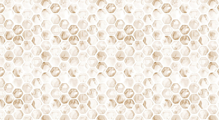 Papier Peint Alvéoles d'Aquarelle - Kam et Léon