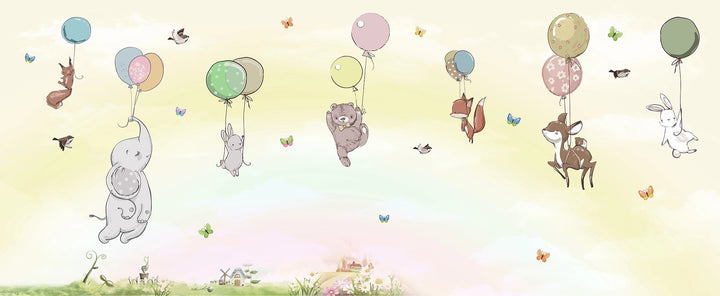 Papier Peint Animaux Fantaisies - Kam et Léon