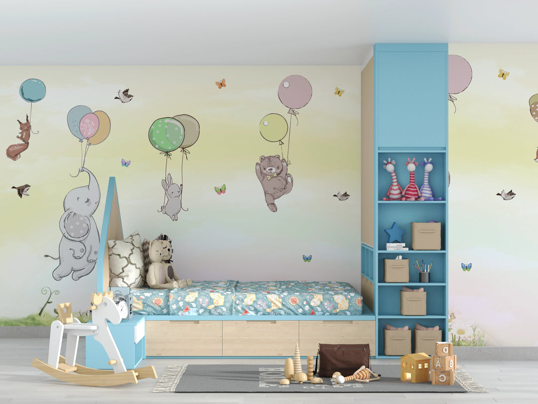 Papier Peint Animaux Fantaisies - Kam et Léon