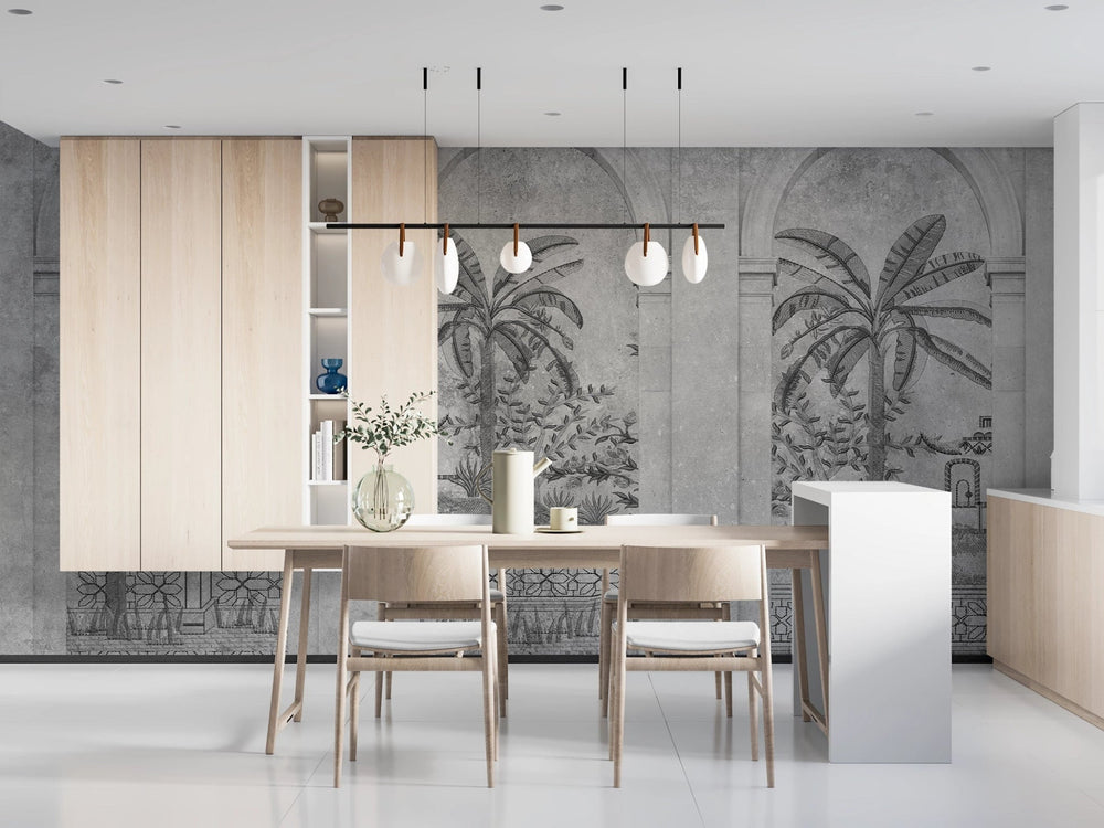 Papier peint Arche esquisse de jungle - Kam & Leon