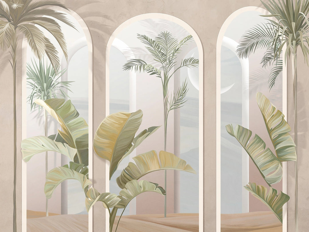 Papier Peint Arche Jungle Tropicale - Kam et Léon