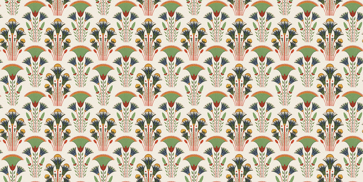 Papier Peint Art Déco Fleurs du Nil