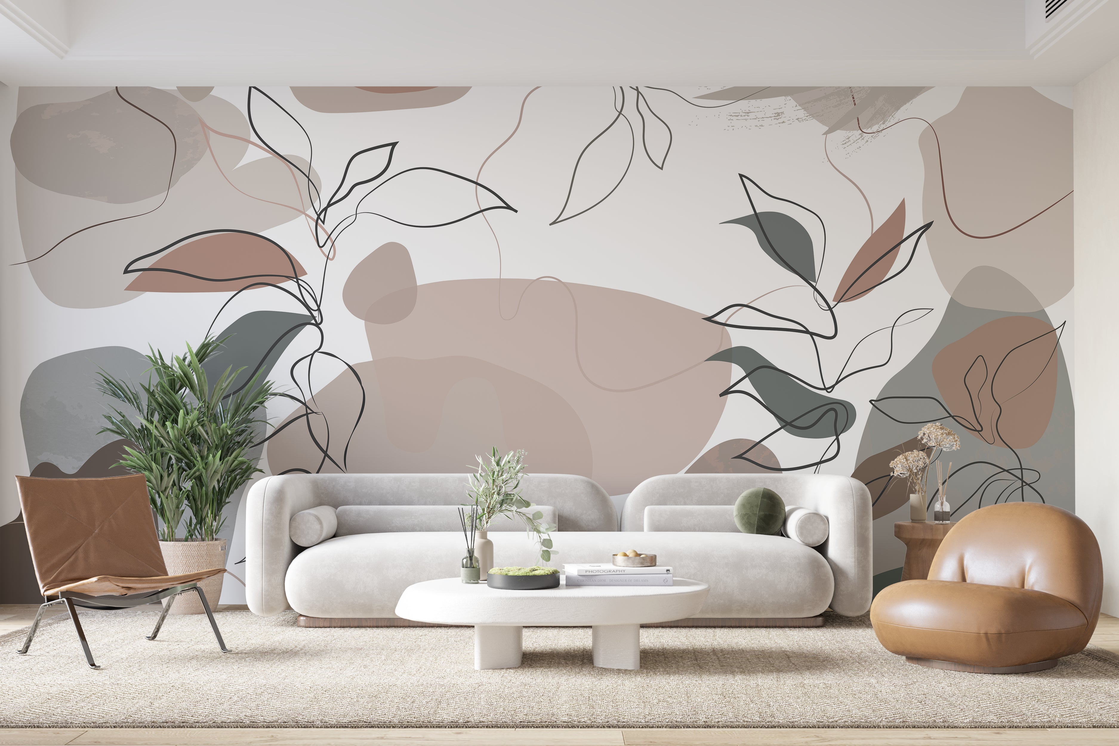 Papier peint artistique Esquisses Naturelles