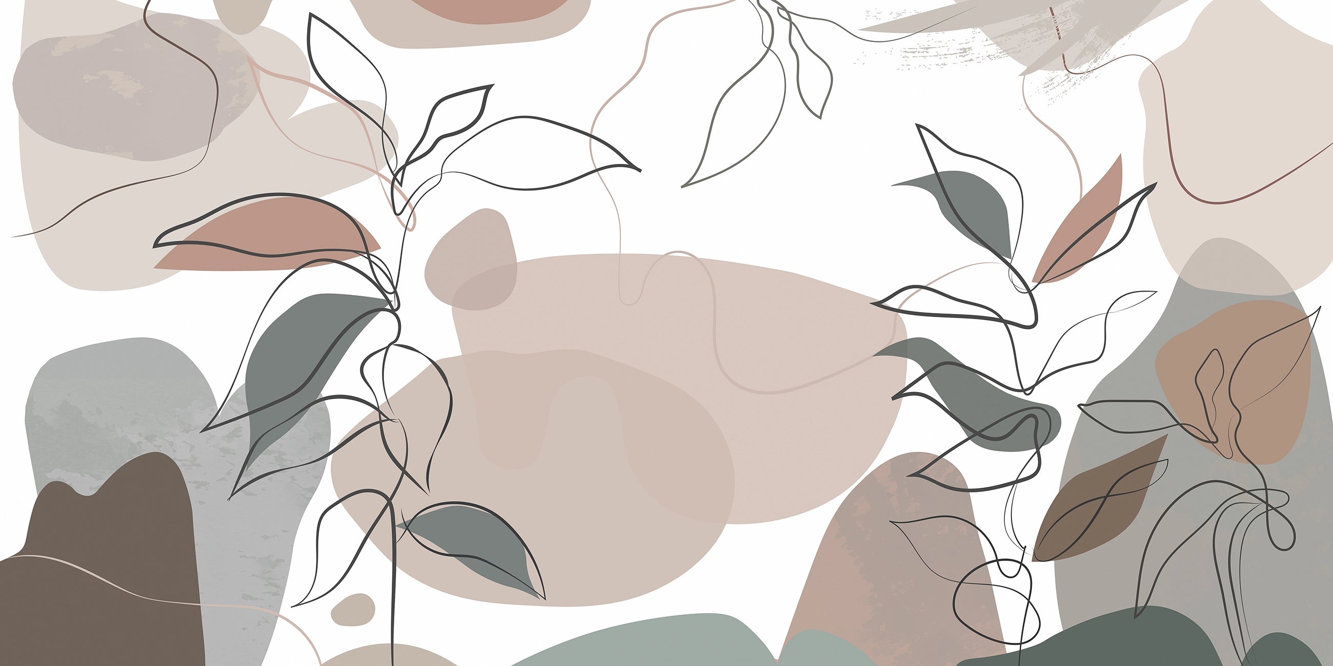 Papier peint artistique Esquisses Naturelles