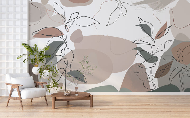 Papier peint artistique Esquisses Naturelles