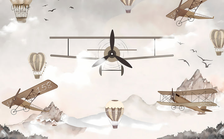 Flugzeuge in der Luft Tapete