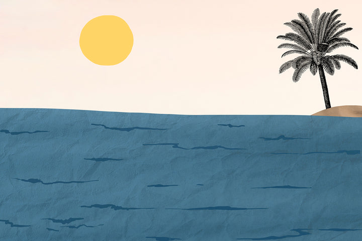 Papier peint Bleu Horizon