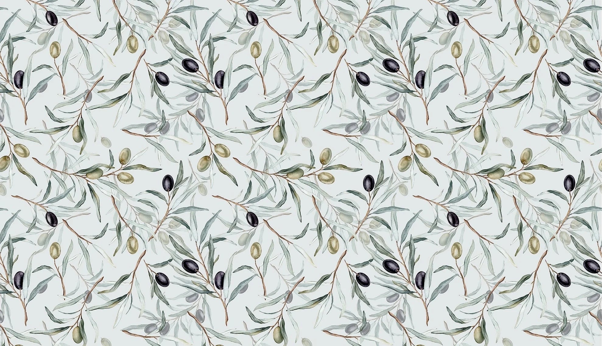 Papier Peint Branches d'Olivier