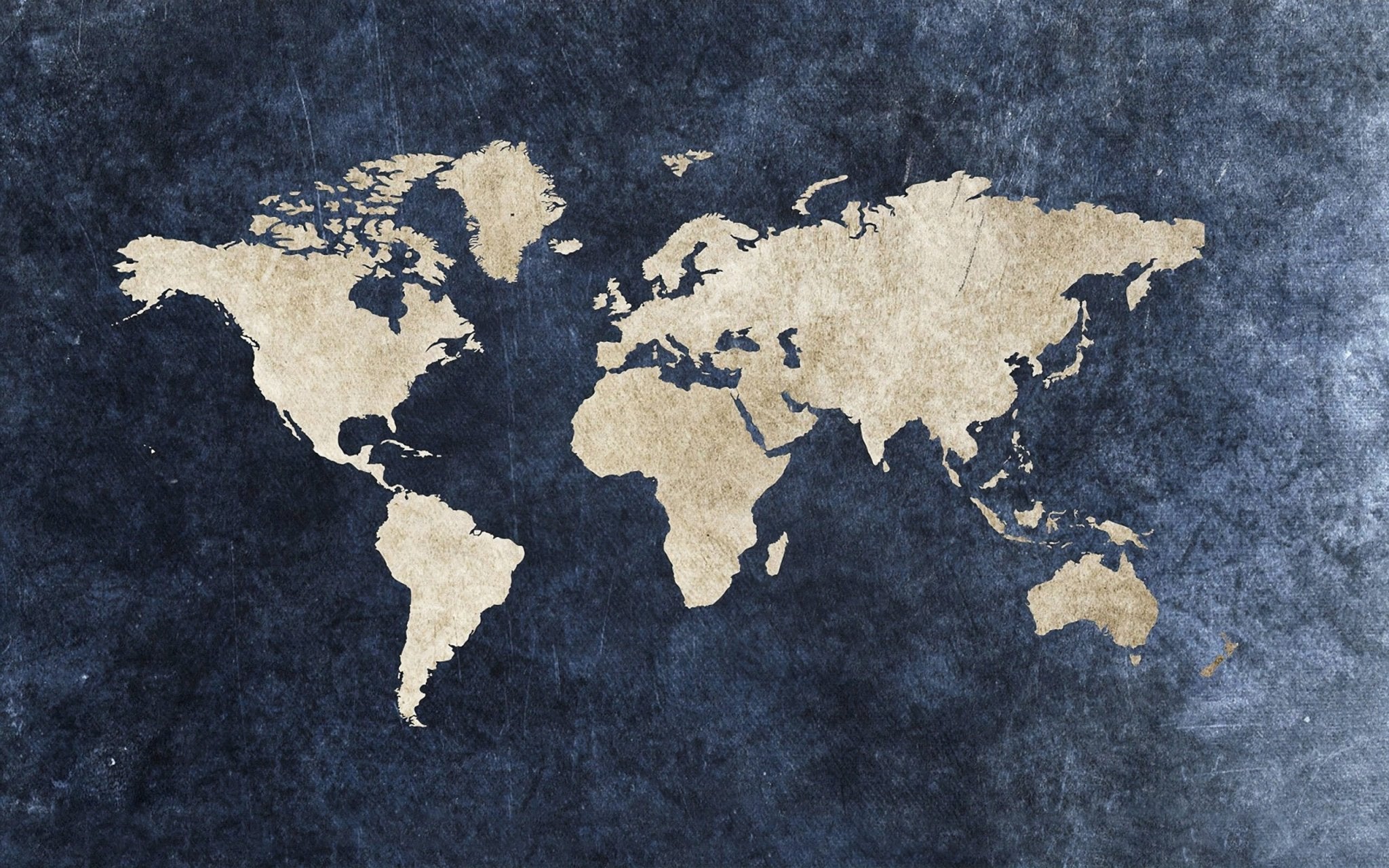Blau und beige Kartenwallpaper