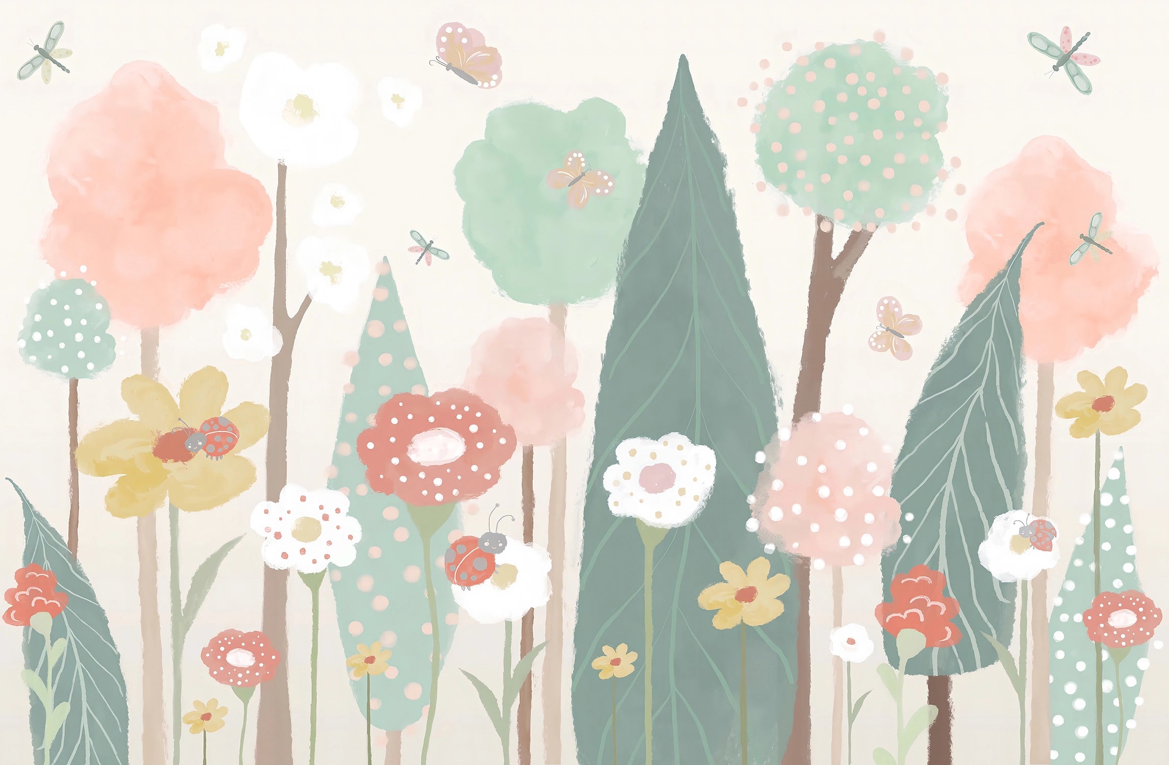 Papelera de la habitación para niños El bosque encantado