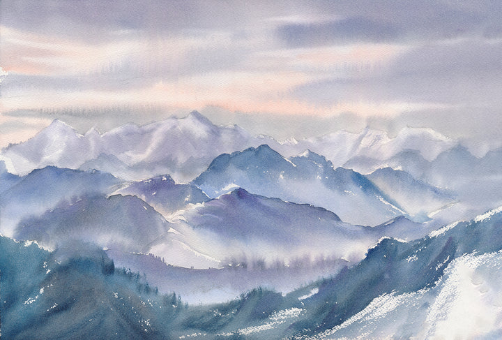 Snowy peaks wallpaper