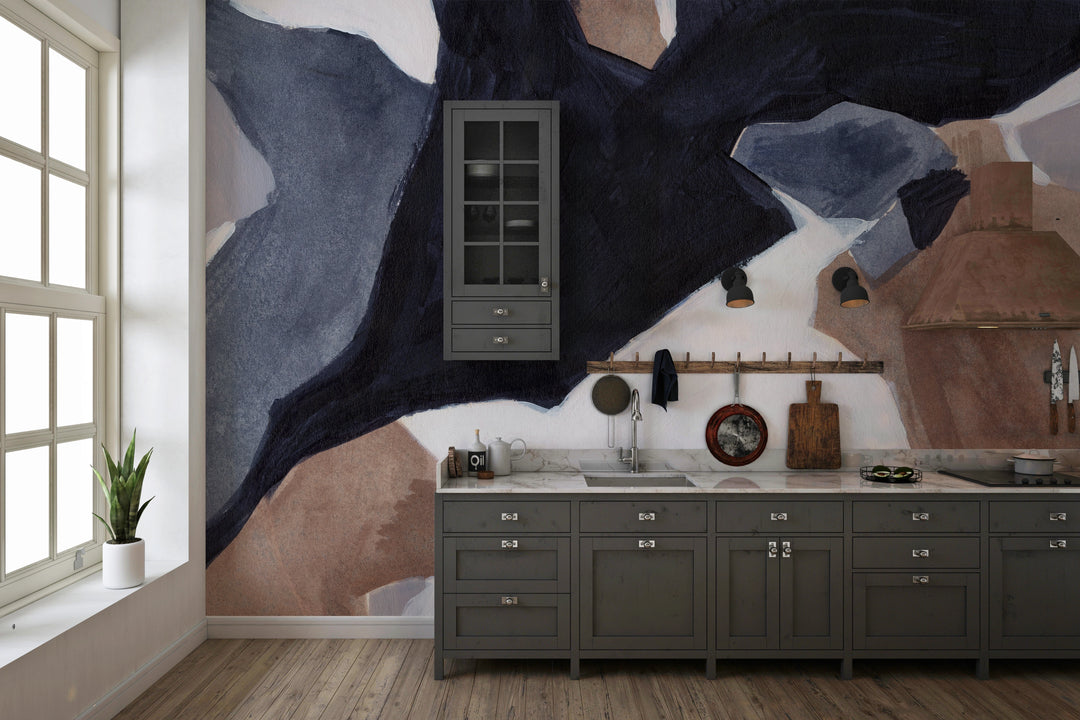 Papier peint panoramique Abstraction Minérale