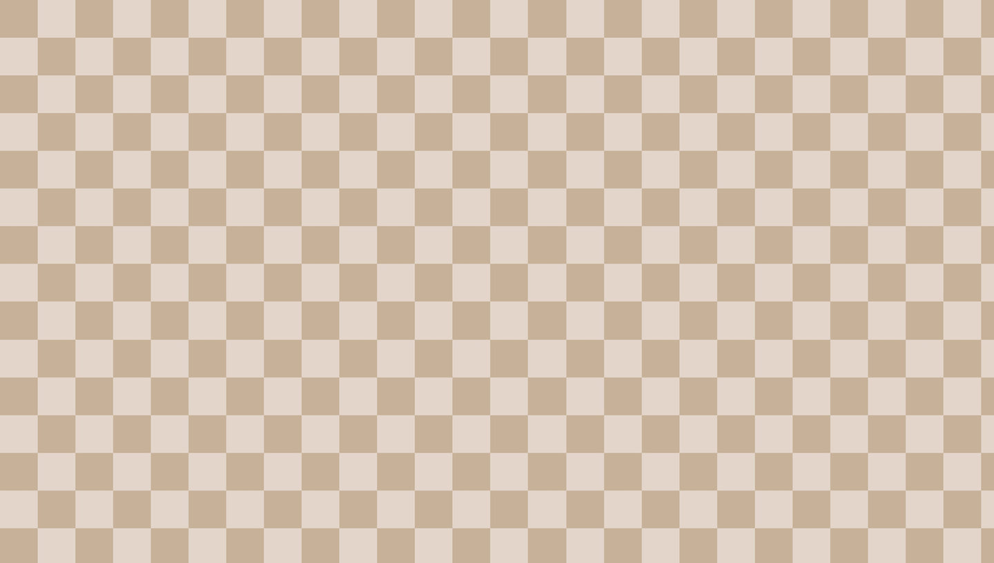 Papier peint Damier Beige - Kam et Léon