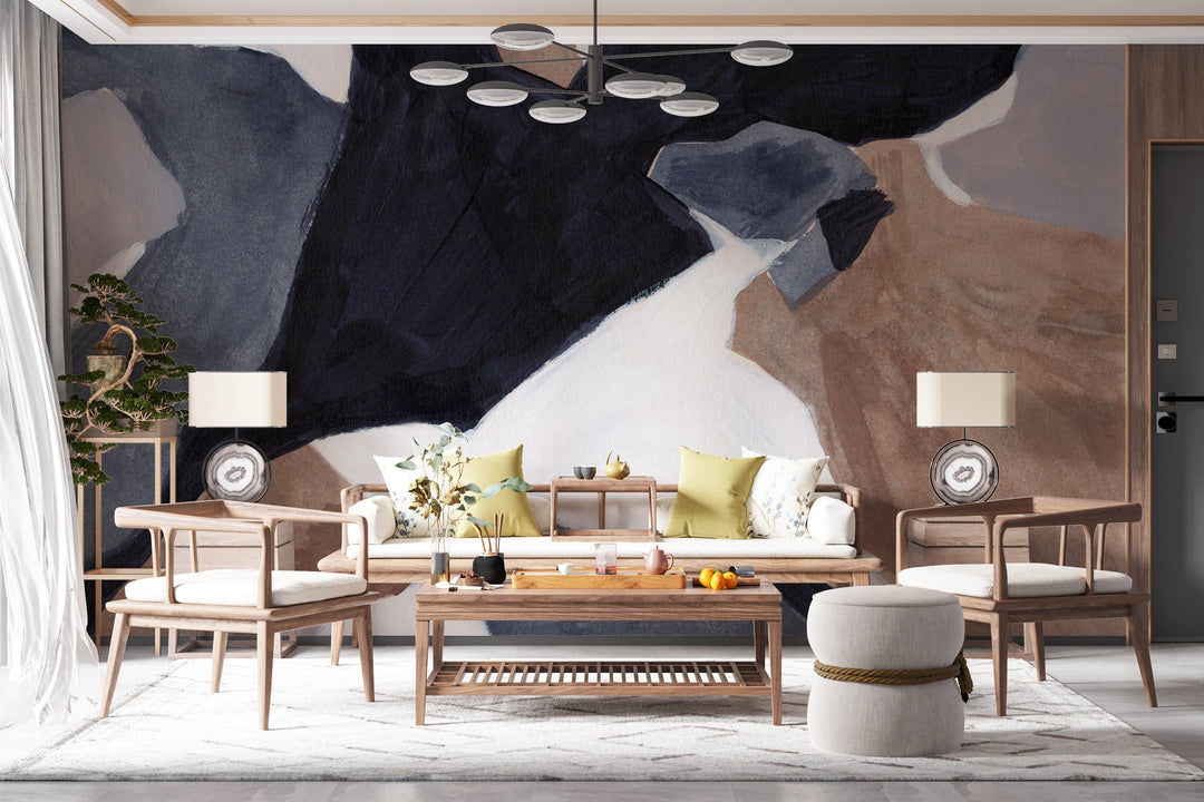 Papier peint panoramique Abstraction Minérale