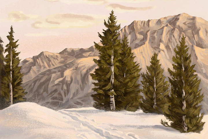 Papier Peint Panoramique Douceur des Alpes