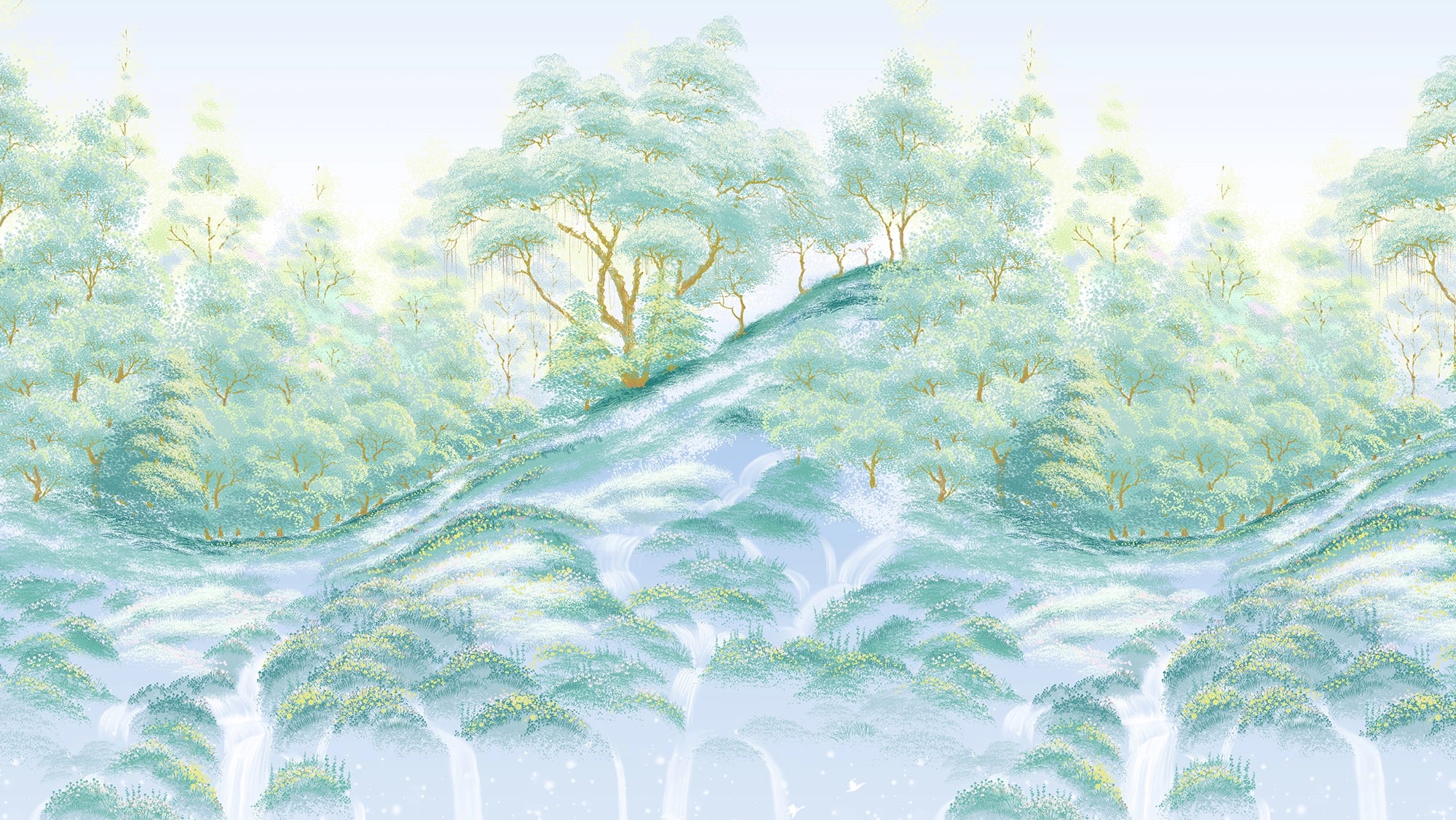 Ethereal Softness of the Forest Wallpaper