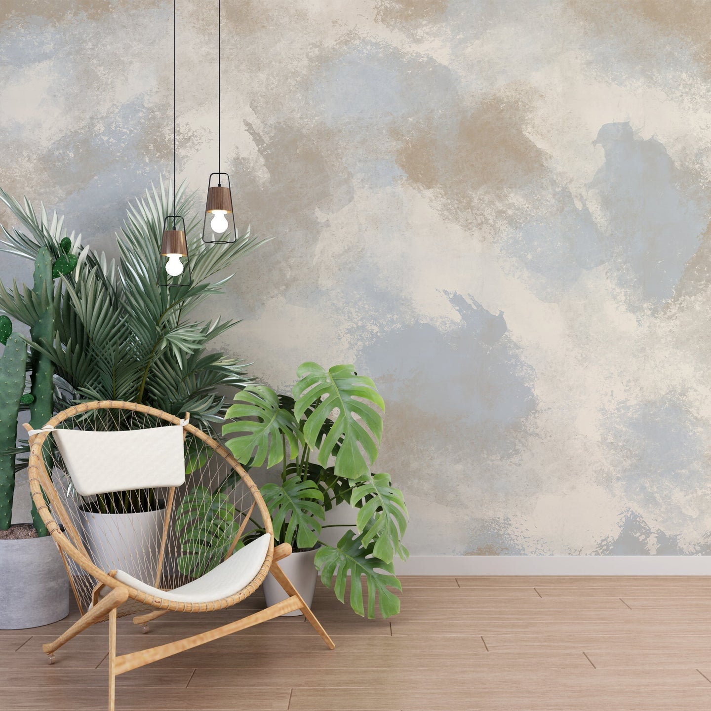 Papier Peint éclats Artistiques - Kam & Leon