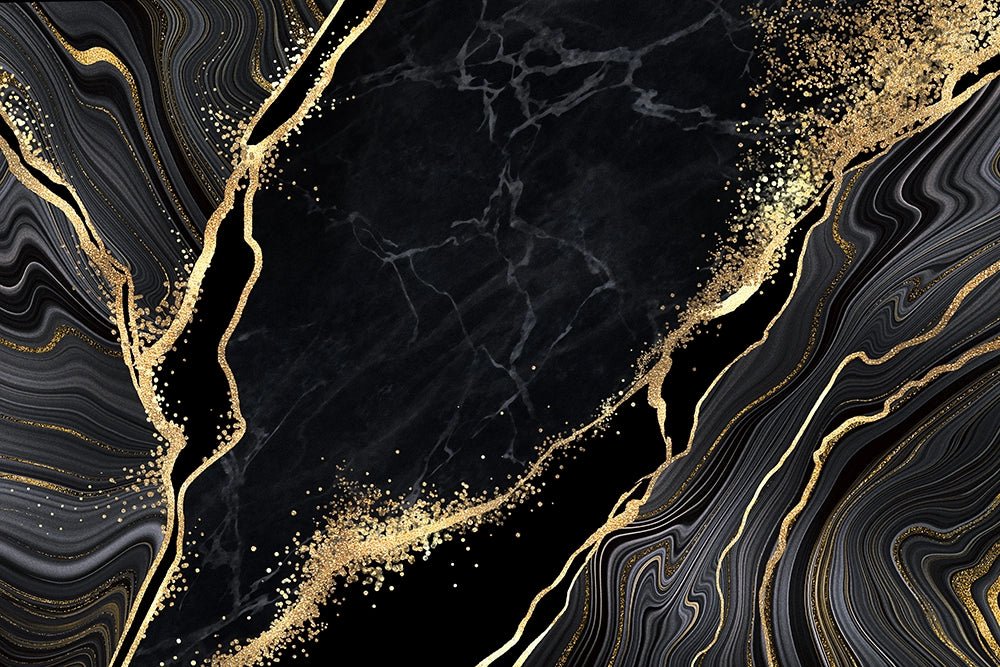 Black Marmor Effect Wallpaper