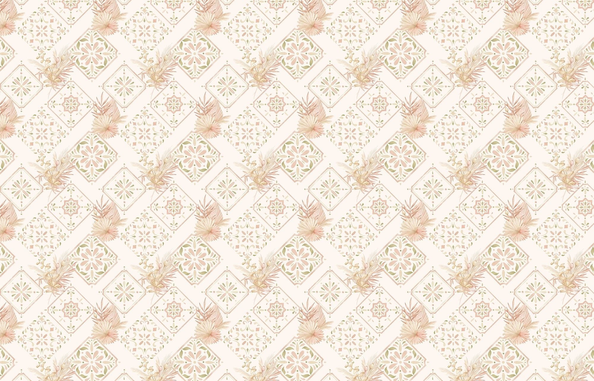 Bohemian Blumeneleganz Hintergrundbild