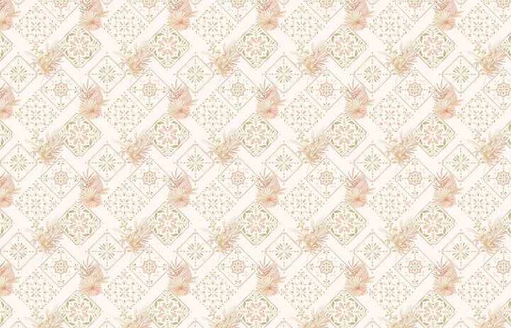 Papier Peint Élégance Florale Bohème - Kam et Léon