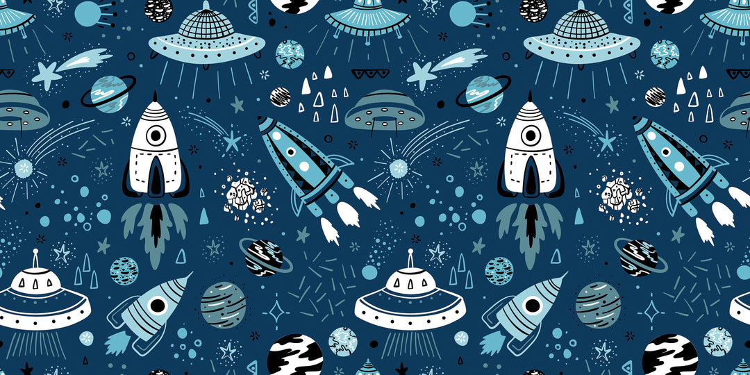 Rockets children's wallpaper