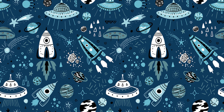 Rockets children's wallpaper