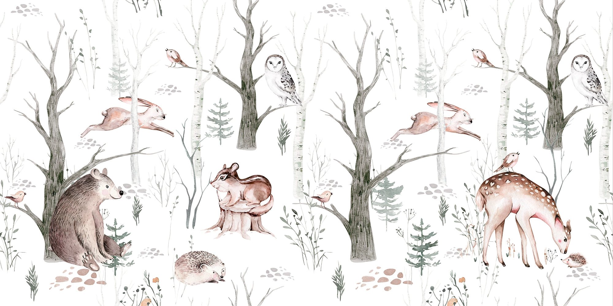 Little deer children's wallpaper
