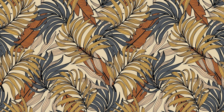 Papier Peint Évasion Tropicale - Kam et Léon