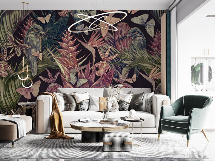 Papier peint feuillage exotique - Kam & Leon