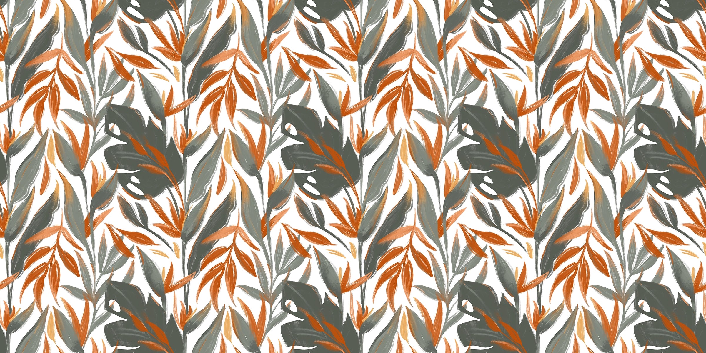 Papier peint Feuillage Solaire