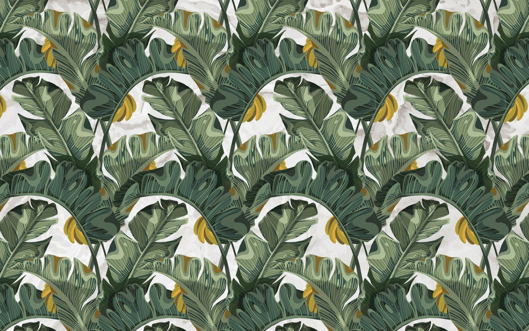 Papier peint feuille de bananier - Kam & Leon