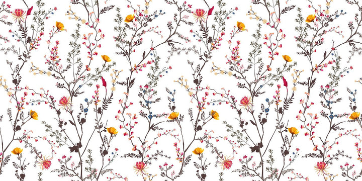 Papier peint fleurs sauvages - Kam et Léon