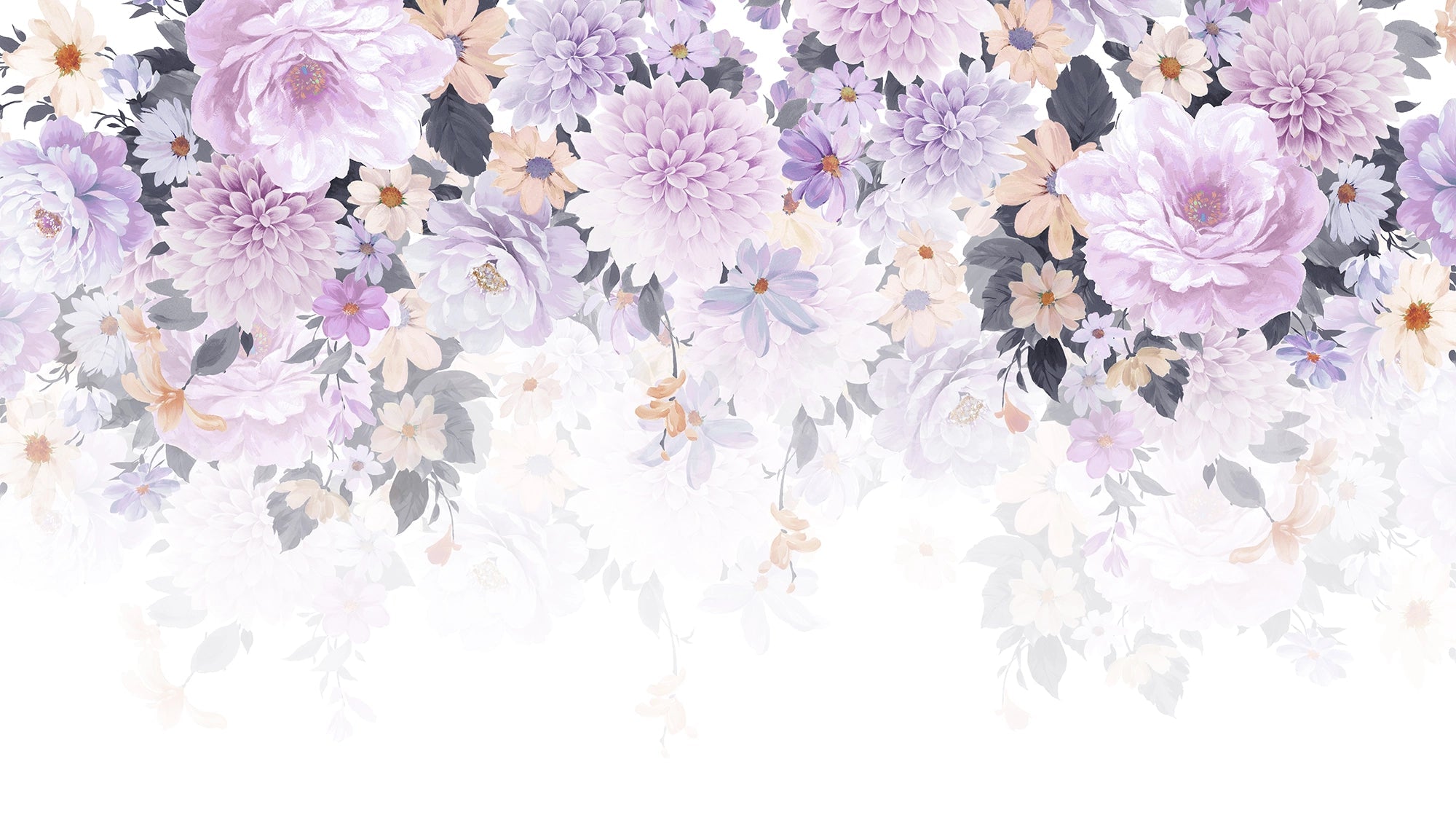 Lila Blumenwallpaper